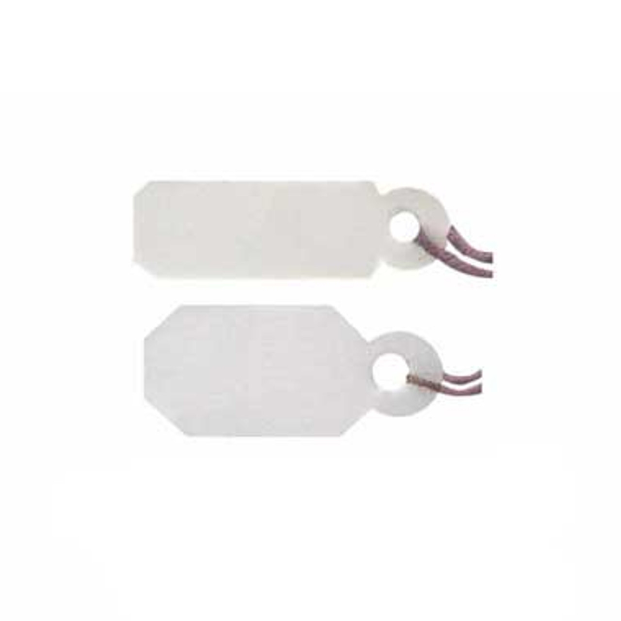 Grobet Jewelry String Tags White Pkg of 1,000 Tags 1m (Choose Style) | Esslinger